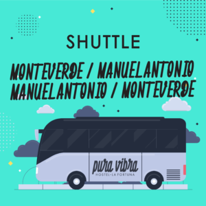 SHUTTLE MONTEVERDE - MANUEL ANTONIO / MANUEL ANTONIO - MONTEVERDE